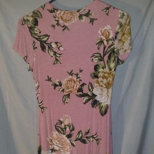 Round Neck Floral Dress